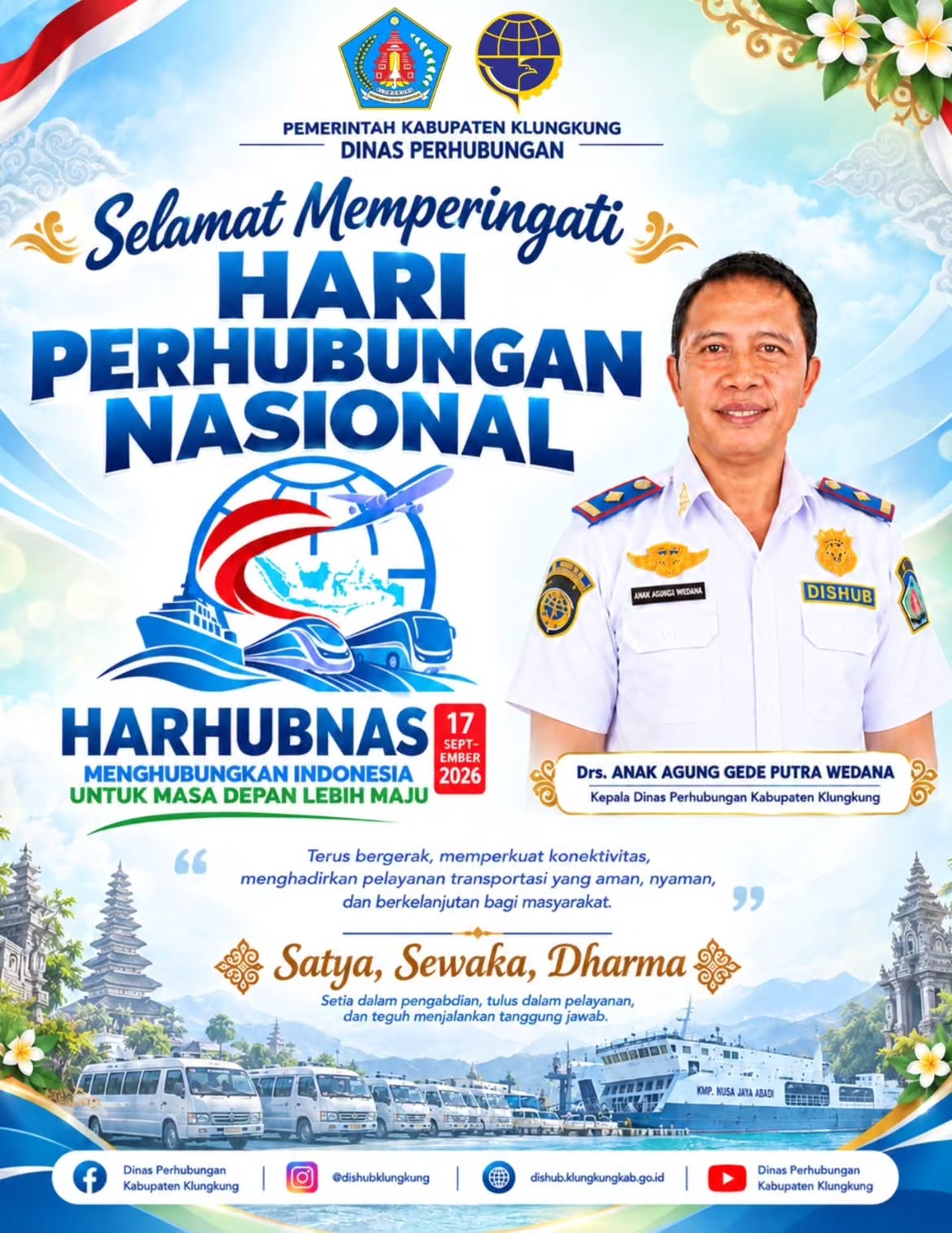 SELAMAT MEMPERINGATI HARI PERHUBUNGAN NASIONAL KE-55 TAHUN 2026